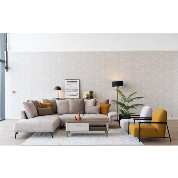 CANAPE D'ANGLE Gauche DRESSEN Avec Accoudoir INCLINABLE