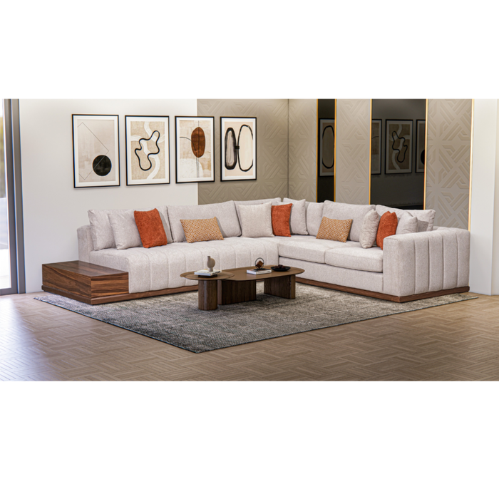 SALON NEW ELEGENT Gauche - Taupe