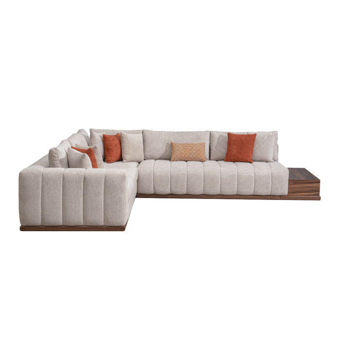 SALON NEW ELEGENT Droit - Taupe