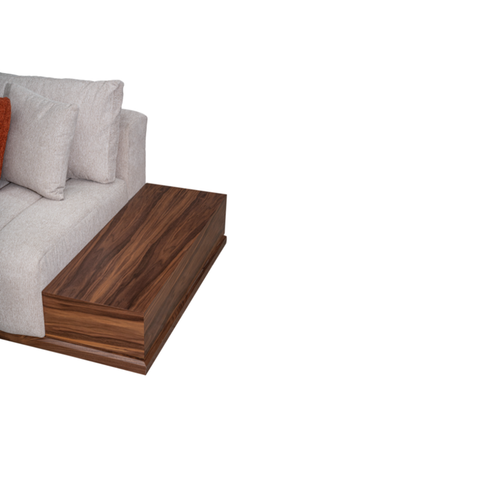 SALON NEW ELEGENT Droit - Taupe