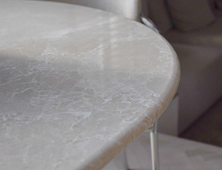 Dyara Travertine Oval Dining Table