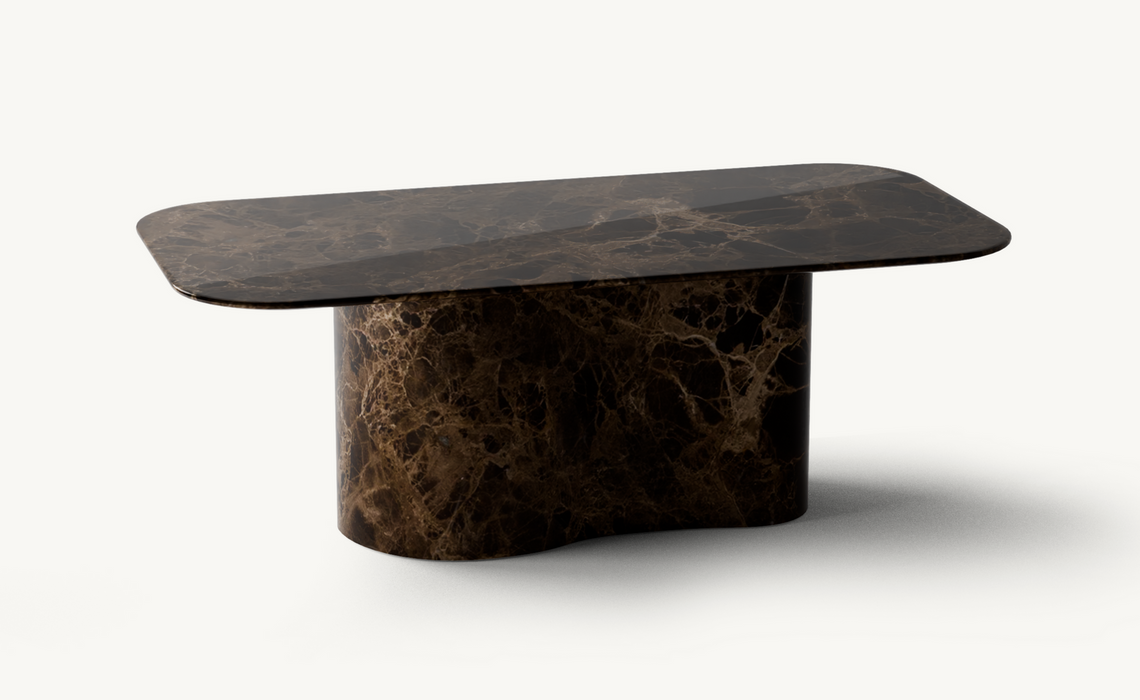 Riverwave Organic Dark Emparador Dining Table