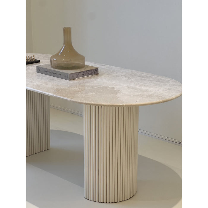 Adora Marble Oval Dining Table