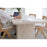 Jasmin Travertine Rectangular Dining Table