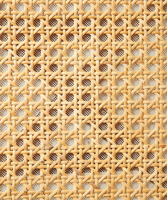 Chaise de salle à manger en bois et rotin Delia