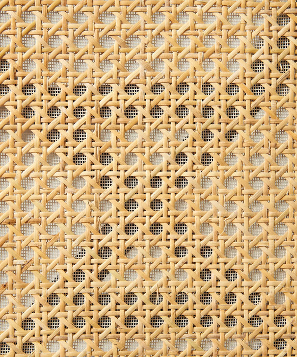 Chaise de salle à manger en bois et rotin Delia