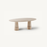 Dyara Travertine Oval Dining Table