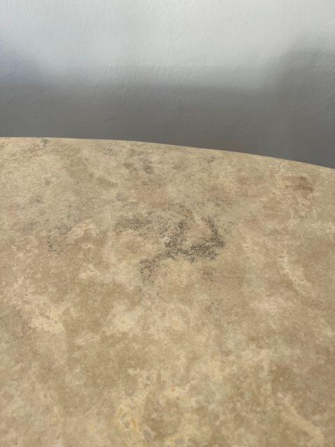 Dyara Travertine Oval Dining Table