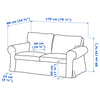 EKTORP Canapé 2 places