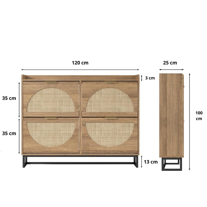 Meuble à Chaussures  – Design Épuré et Rangement Réunis