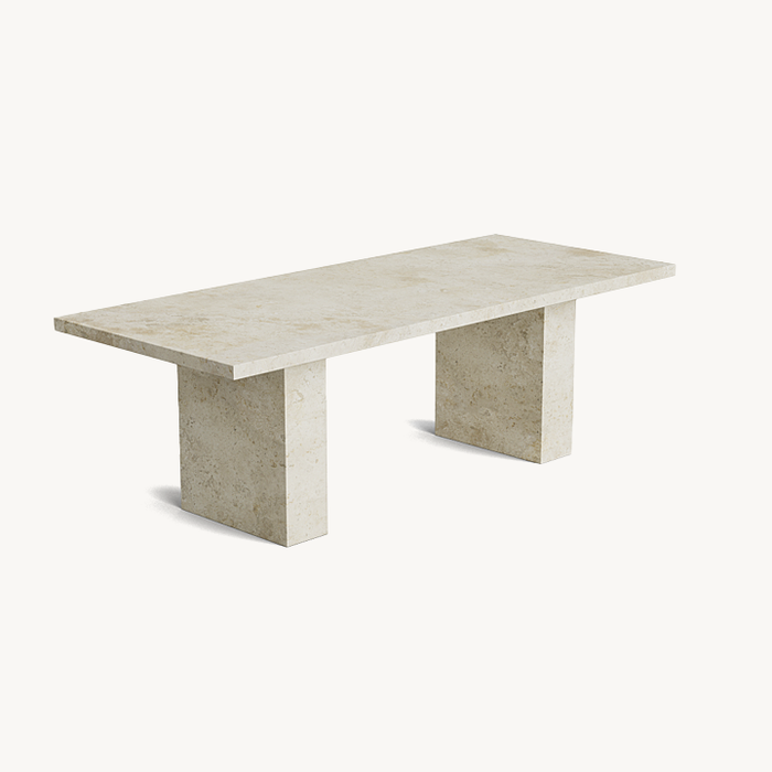 Jasmin Travertine Rectangular Dining Table