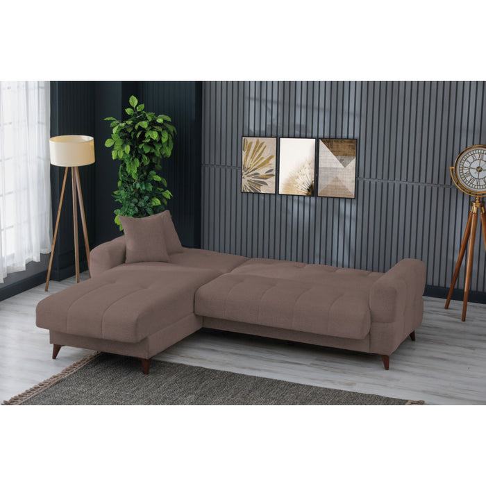 Canapé d'angle VERSAY réversible avec fonction lit