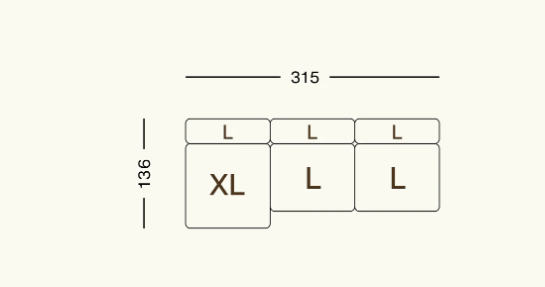 Canapé modulaire SET 04