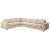 VIMLE Canapé d'angle, 5 places, Hallarp beige