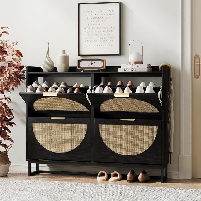 Meuble à Chaussures  – Design Épuré et Rangement Réunis